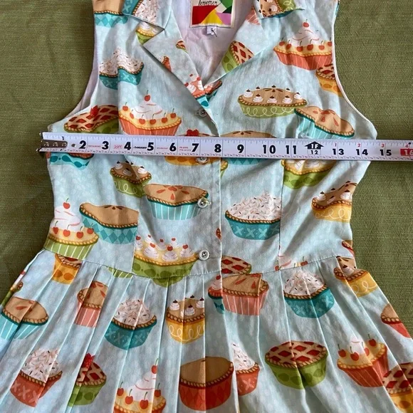 RARE Fervour Pie Dress ModCloth Size Small Lined - Picture 11 of 16